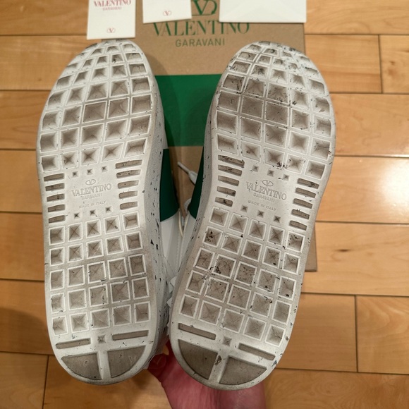Valentino white and green open for change sneakers - Picture 5 of 9